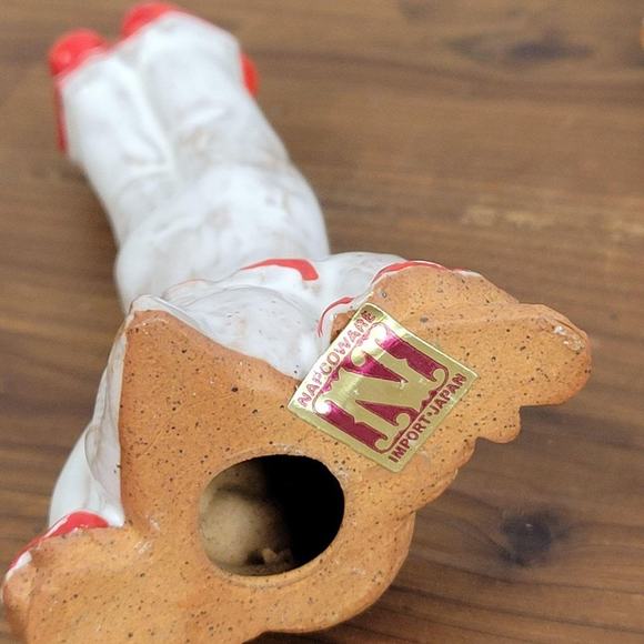 Napco Ware Clowns 5" White Red Hand Painted Clay Circus Figurines Set of 4 - Picture 5 of 6